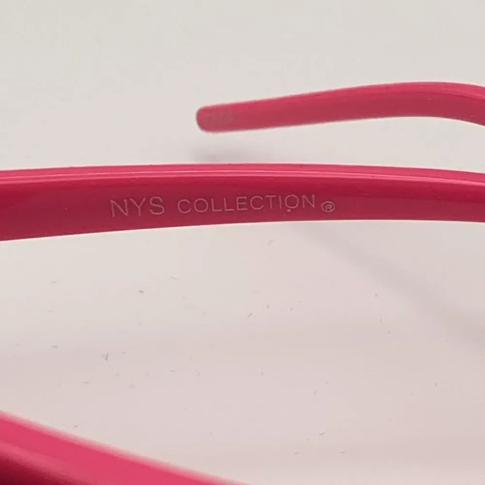 NYS Colllection Womens Pinhole Myopia Anti Fatigue Hallow Eyeglasses Pink